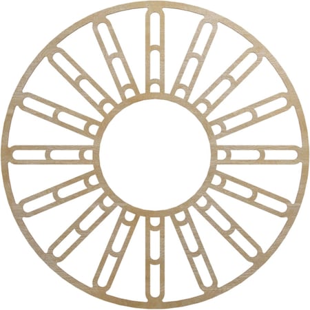 Ekena Millwork Hale Wood Fretwork Pierced Ceiling Medallion, Birch, 38"OD x 13 3/4"ID x 3/8"T CMWP38X38X0375HHBI